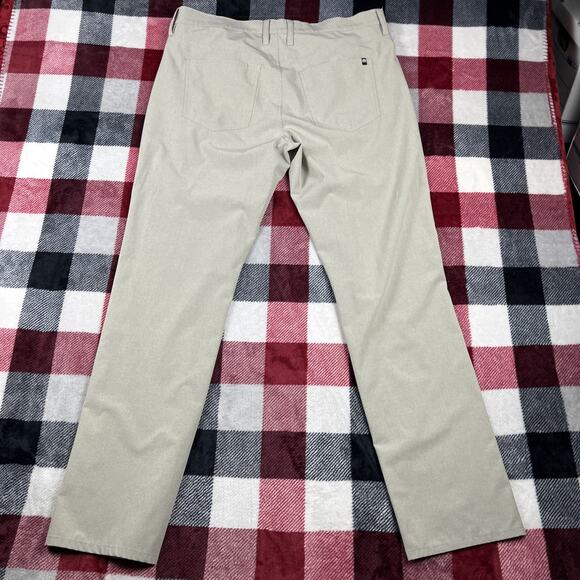 Travis Mathew Open To Close Close Pants Mens 36 Green Chino Straight Leg 36x32" - Picture 8 of 10